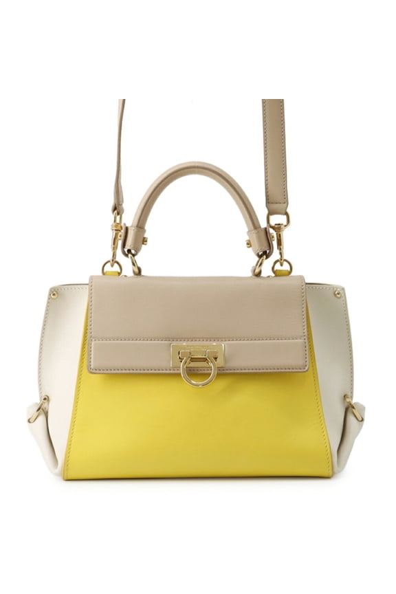 Pre-Owned Salvatore Ferragamo Sofia Gancini Handbag 21D570 2-way for Women
