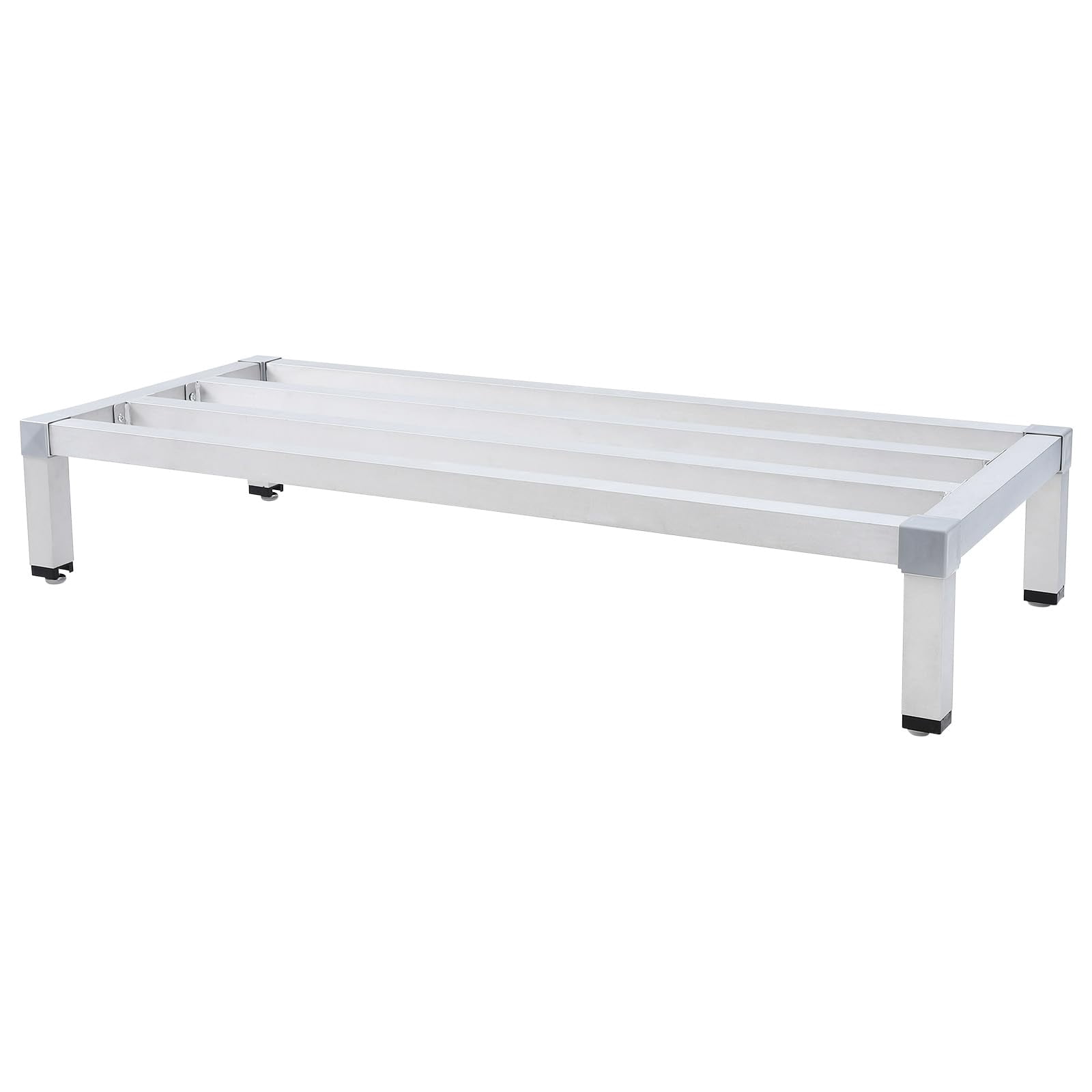 Dunnage Rack Aluminum, Elevated Storage Solution with 1000 Lb Capacity for Kitchens, Restaurants, Supermarkets, and Grocery Stores
