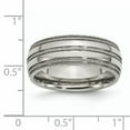 thumbnail image 7 of Titanium Grooved and Beaded Edge 8mm Polished Band, 7 of 7