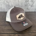 thumbnail image 4 of Semi Truck Hat, Leather Patch Trucker Hat, Richardson 112 Cap for Drivers, Big Rig Hat, Gift for Truckers, 4 of 5