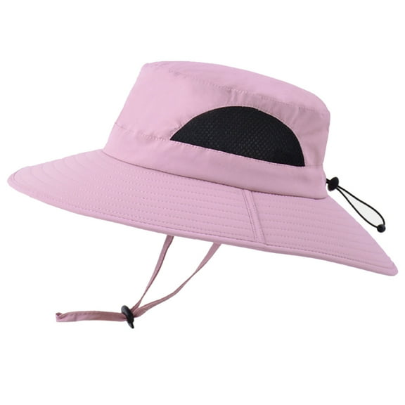 Men's Sun Protection Floppy Visor Bucket Hat - purple