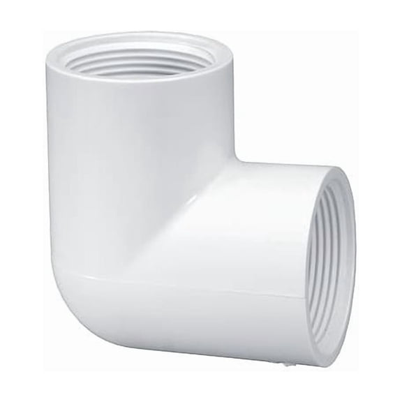 Westlake Pipe & Fittings PVC, 90 Elbow, 1 in NPT, 1 in NPT 408010