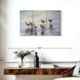 thumbnail image 3 of Elephant Stock Sand Dancers Ii Wall Art - Horizontal Multi Panel Canvas - Living Room Wall Decor - Animal Multi Panel - Blue And White Decor By Bruce Nawrocke - 33" x 20", 3 of 8