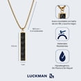 thumbnail image 4 of Collar para Hombre Original LUCKMAN, Acero Inoxidable con Baño de Oro 18k o Color Plata, Modelo Finn dorado UNITALLA, 4 of 5