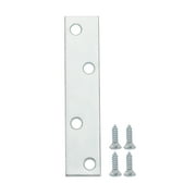 4 in. Mending Plate, Steel, Zinc Plated (4 Pack),Hardware Braces