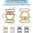 thumbnail image 2 of 32 PCS Mini Alloy Sewing Buckles Clasp Patchwork Buckle Craft DIY Handmade Accessories for Fasteners Making Doll Clothes Bags Belt 4 Colors DIY, 2 of 6