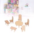 thumbnail image 3 of Muebles De Madera Para , Exquisitos Accesorios Clásicos Para Muebles De Casa De Muñecas Con Usos Múltiples Para Niños Para Casa De Muñecas, 3 of 7