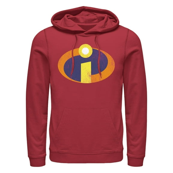 Men's The Incredibles Distressed Retro Emblem Pull Over Hoodie