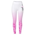 thumbnail image 5 of Cancer Leggings for Women Elastic High Waist Pink Ribbon Slim Fit Tights Pants Workout Yoga Pants, 5 of 5