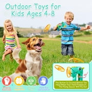 Outdoor Toys for Kids Ages 4-8: Flying Disc Launcher Toys, Outside Toys for Toddlers 3-5 Birthday Gifts Boys Girls