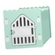 thumbnail image 3 of Casa para mascotas ventilada, plegable, privada, fácil de montar, de plástico empalmable, refugio para gatos para las 4 estaciones, color verde, 3 of 12