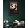 thumbnail image 2 of Trendy Decor 4U "Elk Sunrise I" Framed Wall Art, Modern Home Décor Black Framed Print for Living Room, Bedroom & Farmhouse Wall Decoration by Lori Deiter 15"x21", 2 of 2