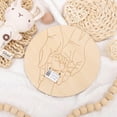 thumbnail image 4 of Letter Board Sign, Wooden Baby Birth Bracelet Keepsake Plaque, Engraved Disc Baby Arrival Milestone for First Time Mommy Daddy Baby Shower Gifts(F Style, 15cm), 4 of 8