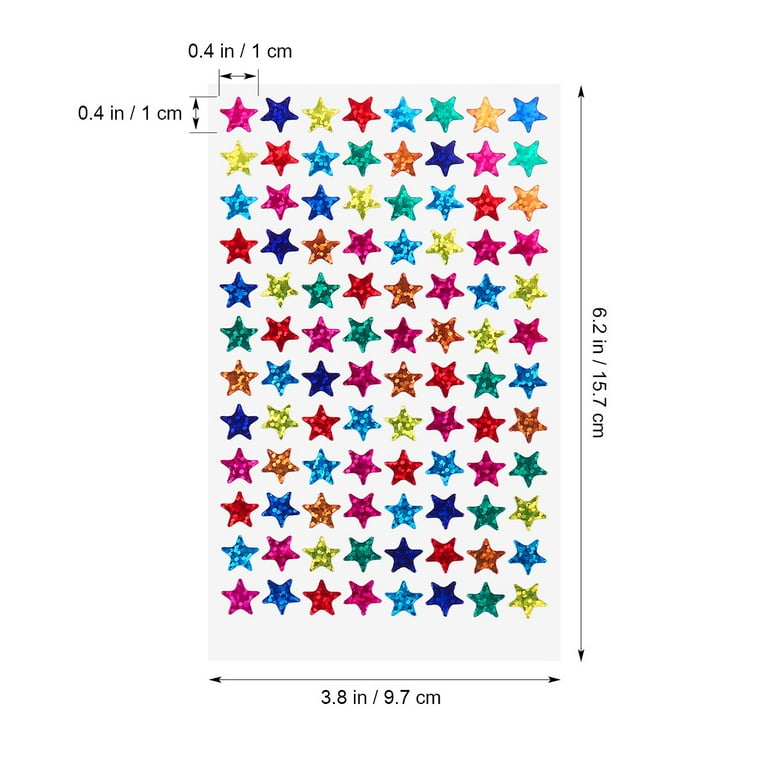 CustomyLife 8 Sheet 320pcs+ Glitter Gold Star Stickers for Kids Reward, Self-Adhesive Bling Award Star Decal, Small Christmas Sticker for Gifts