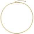 thumbnail image 1 of CHESKY 14K Gold/Silver Plated Snake Chain Necklace Herringbone Necklace Gold Choker Necklaces for Women Girl Gifts Jewelry 1.5/3/5MM(W) 14"/16"(L), 1 of 6