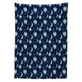 thumbnail image 3 of Ambesonne Half Moon Tablecloth Rectangular Table Cover, Sky Sun Stars, 60"x90", Violet Blue Ceil Blue, 3 of 4