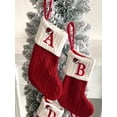 thumbnail image 5 of Christmas Ornaments Knitted Hosiery Wool Hosiery Embroidered Dog's Paw Snowflake Children's Candy Gift Bag red Christmas Stocking Gift Bag Christmas Tree Ornaments, 5 of 19