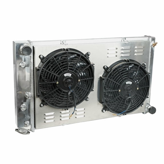 3 Row Aluminum Radiator Shroud Fan For Chevy 1970-1981 Camaro/ 1978-1987 Monte Carlo