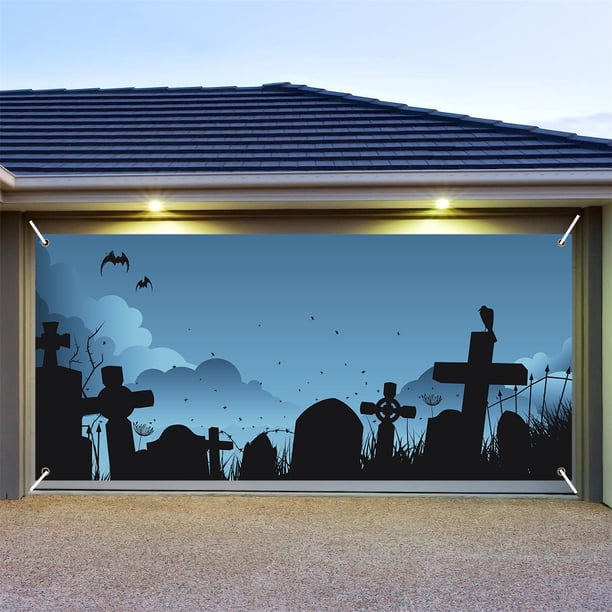 Fondo de garaje para Halloween decoración colgante Xihbxyly tapiz decorativo personalizado