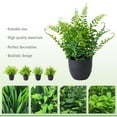 thumbnail image 4 of ERTZAE 2Pc Artificial Greenery Potted Plants,Indoor Tabletop Home Decor,Maintenance-Free Plant Combination,Multi-Style Greenery Ornament,Natural Atmosphere Plant,Space-Friendly Potted Greenery J, 4 of 9