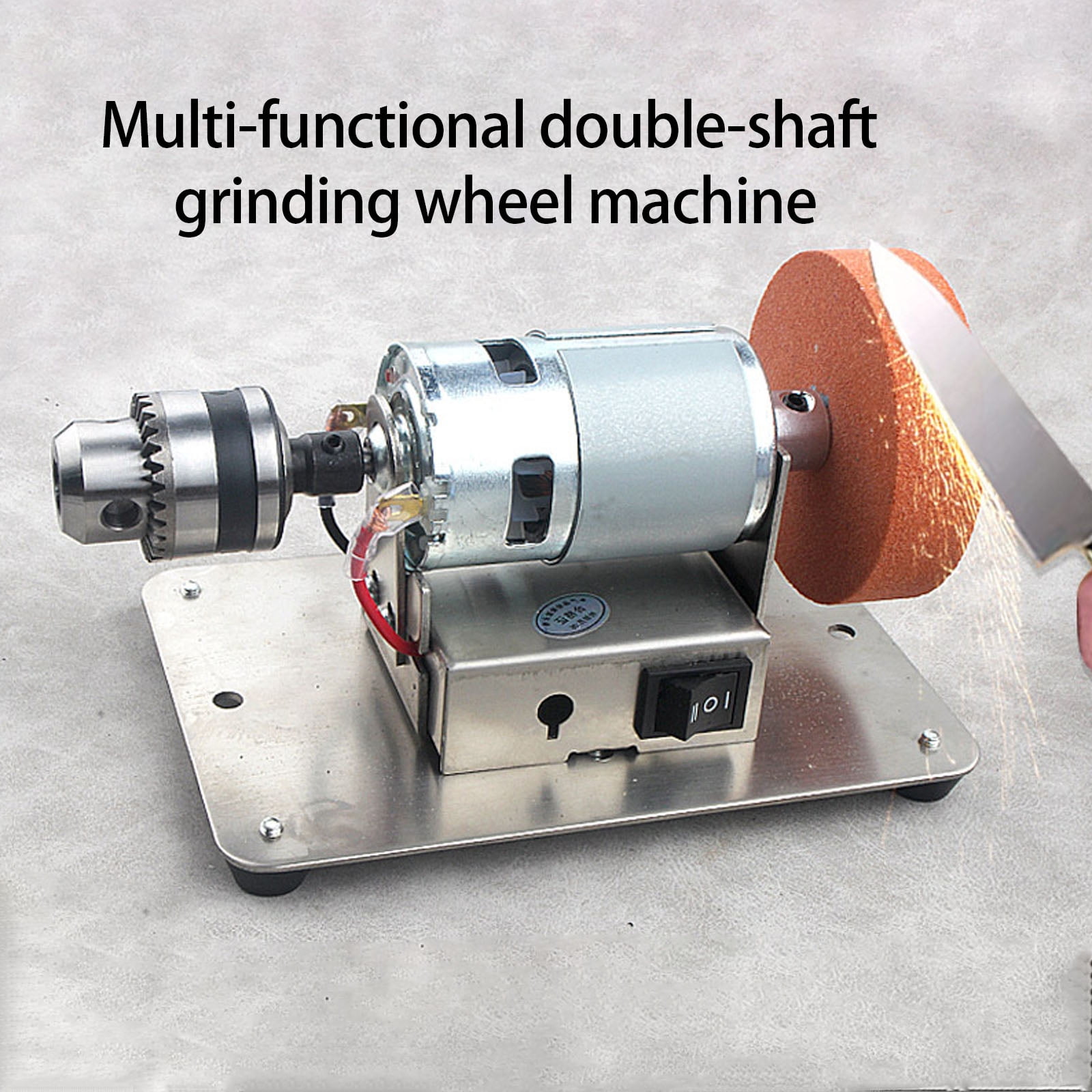 Electric Small Sander 100W Table Grinder 6000rpm Variable Speed Control For Cutter Sharpening Metal Polishing Projects