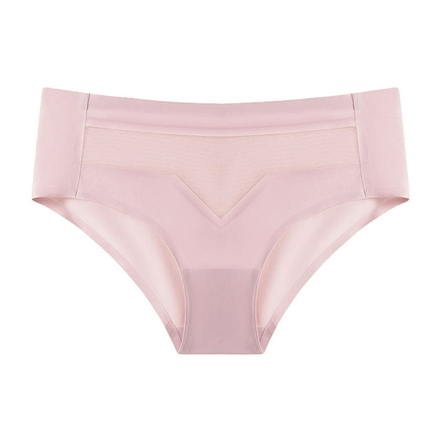 Fgnfyis sous-Vêtements pour Femmes Taille Mi-Haute Séchage Rapide Culottes en Soie Glacée Ultra Fines Sans Marque Culottes en Soie Glacée pour Femmes Culottes Rouges m