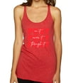 thumbnail image 1 of Wild Bobby Pray On It Pray Over It Pray Through It Inspirational/Christian Women Tri-Blend Racerback Tank Top, Vintage Red, Small, 1 of 6