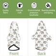 thumbnail image 6 of Fotbe Indian Elephant Print Small Dog Sweater Hoodies Pet Grey Hooded Soft Fleece Sweatshirts with Pocket Fall Winter Puppy Cat Sweaters Warm Clothes-Small, 6 of 7