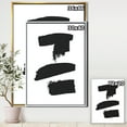 thumbnail image 2 of Black and White Geometric Company I - Mid-Century Modern Framed Canvas, 2 of 3