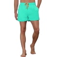 thumbnail image 5 of Lars Amadeus Men's Elastic Waist Solid Color Summer Sport Swim Board Shorts, 5 of 5