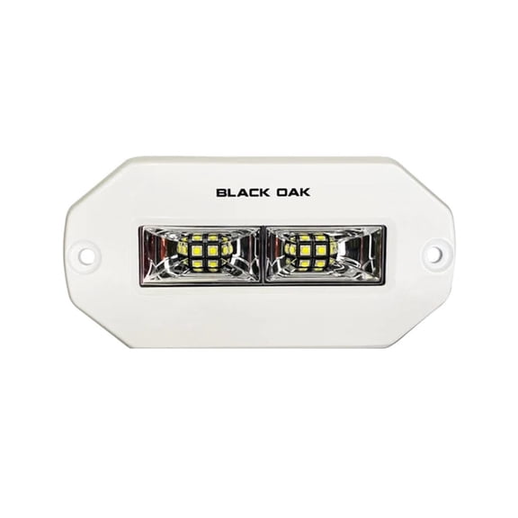 Black Oak 4" Marine Flush Mount Spreader Light - White Housing - Pr... [4FMSL-S]