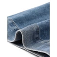 thumbnail image 5 of Agnes Orinda Women's Plus Size Denim Jacket Lapel Long Sleeve Button Washed Casual Jean Jackets with Pocket 1X Grey Blue, 5 of 6
