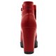 thumbnail image 5 of Botas Chelsea de Tacón Alto grueso Allegra K con cremallera Plataforma para Mujer Rojo 36, 5 of 7