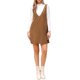 thumbnail image 2 of VESTIDO DE MUJER INSPIRE CHIC OTOÑO INVIERNO SUSPENSOR CORDUROY CUELLO EN V PROFUNDO SIN MANGAS CASUAL MINI PINAFORE M Marrón, 2 of 6