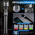 thumbnail image 4 of XHP90.2 Powerful LED Flashlight with 5 Modes Adujustable Focus Waterproof Rechargeable Flaslights for Outdoor Camping, 4 of 13
