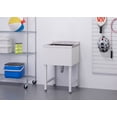 thumbnail image 2 of TRINITY BASICS | 18x16x13 Basin | Stainless Steel Utility Sink | NSF | White, 2 of 10
