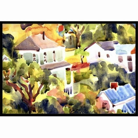 Carolines Treasures  Houses Indoor Or Outdoor Mat