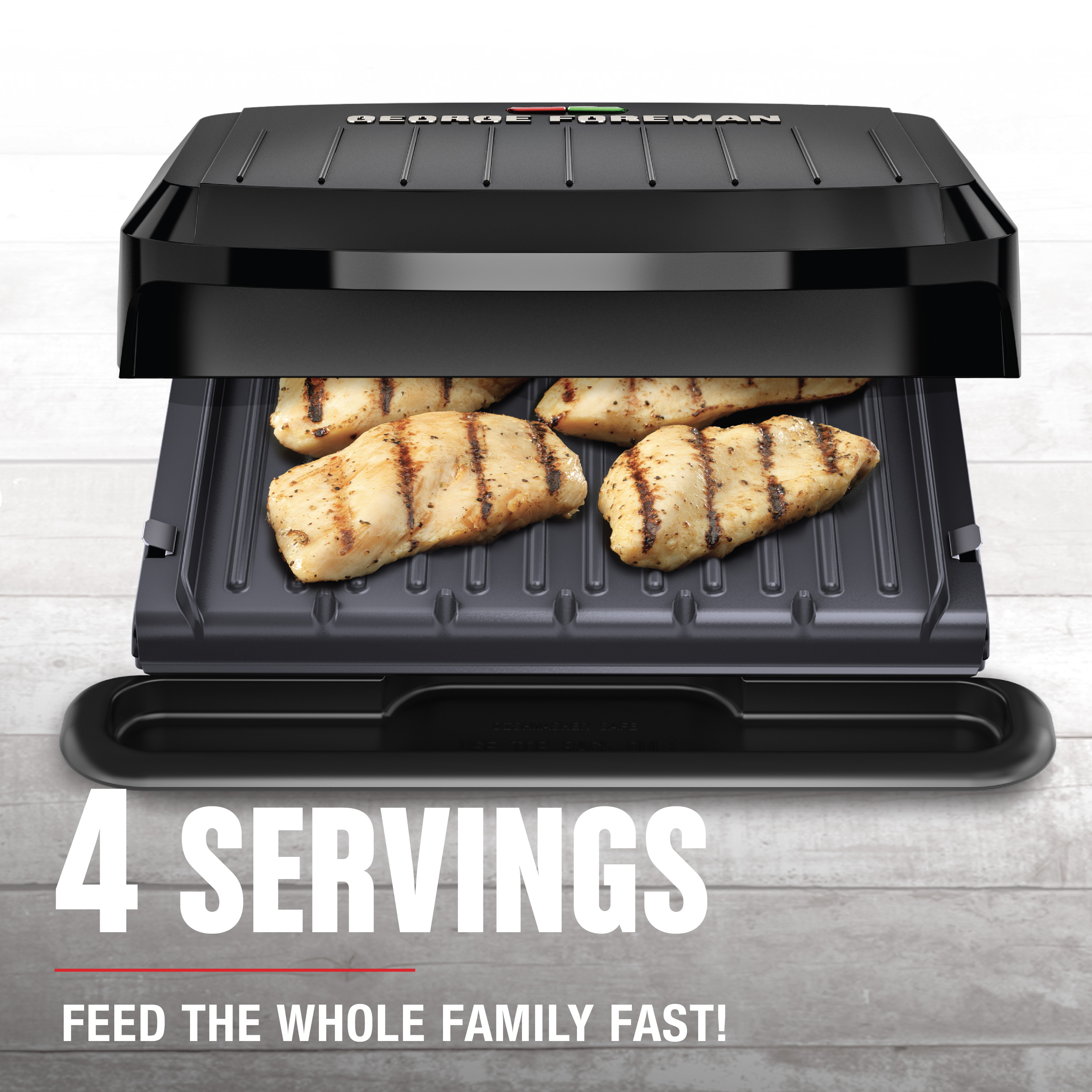 George Foreman 4-Serving Electric Grill & Panini Press photo 6