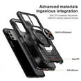 thumbnail image 5 of SPY Case for Nokia C110 Case with Tempered Glass Screen Protector Ring Kickstand Car Mount Shockproof Hard Phone Case Cover - Black, 5 of 6
