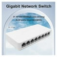 thumbnail image 2 of Ethernet Switch 5/8 Ports Gigabit Network Switch 10/100/1000Mbps Fast Auto-sensing RJ45 Desktop Ethernet Switch Auto MDI/MDIX ,Security, 2 of 7