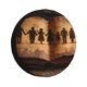 thumbnail image 1 of Fotbe Vintage Family History Book Funda de Llanta de Repuesto con Estampado, Engrosada, Ajuste Universal para Jeep, Remolque, RV, SUV, Camión-15 inch, 1 of 6