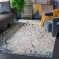 thumbnail image 2 of SAFAVIEH Meadow Doncho Diamond Area Rug, Grey/Blue Gold, 9' x 12', 2 of 7