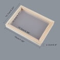 thumbnail image 2 of Wooden Paper Making Papermaking Mould Frame Screen Large Tools for Handcraft DIY Paper Craft 7.09x5x0.91 inch, 2 of 6