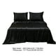 thumbnail image 3 of Juego de sábanas tamaño matrimonial | Satén mate suave con tacto de seda | Juego de sábanas de microfibra de poliéster de 3 piezas con 2 fundas de almohada | Azul, negro, rojo, verde, beige, gris,, 3 of 6