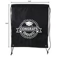 thumbnail image 2 of Senior Graduation Drawstring Backpacks Personalized Party Favor Cinch Bags - Congrats Graduate, 2 of 2