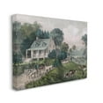 thumbnail image 3 of Stupell Industries Classic Countryside House Painting Roaming Farm Animals Painting Gallery Wrapped Canvas Print Wall Art, Design by Daphne Polselli, 3 of 7