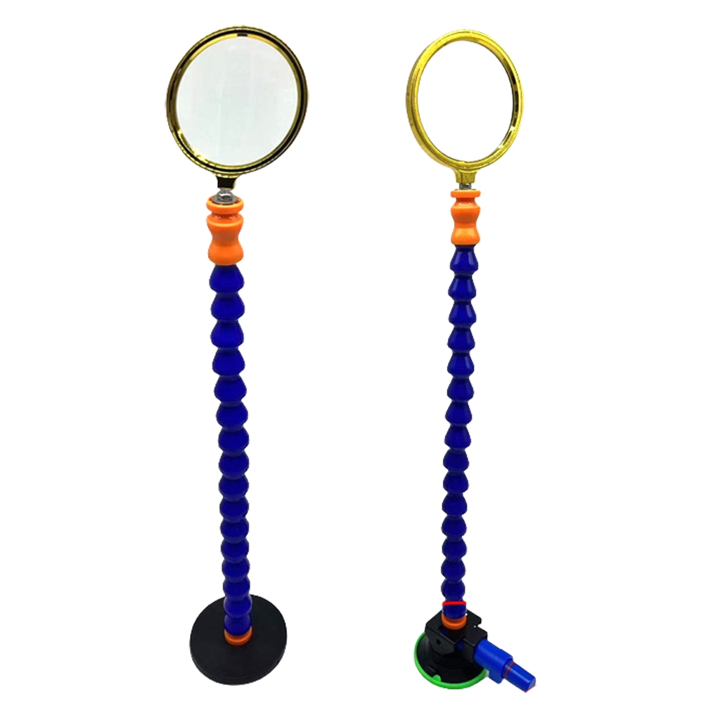 Magnifier Stand Frame for Flexible Positioning in Multiple Environment Hobbyists Technician Use