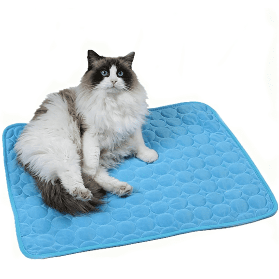Kittra Cooling Mat For Cats, Cat Cooling Mat Summer, Breathable Washable Self Cool Dog Mat for Indoor Floors