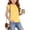 Yellow, variant on Girls Solid Color Short Sleeve Top – Soft Casual Shirt with Side Gathered Ruffle Detail and Adjustable Drawstring Waist Black Size 5