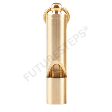 Loudest Brass Whistle | Top-notch Premium Emergency Whistle | Single Piece Construction | Ideal for Outdoor Survival | Conveniently Hangs on Key-Chain or Around Your Neck for Portable Carry Anywhere!